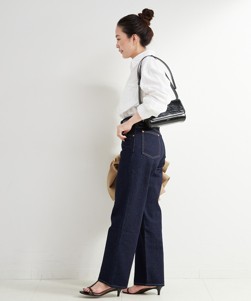 B.C STOCK（ベーセーストック）の「手洗い可 / ポプリンウォッシュフレイシャツ（シャツ/ブラウス・レディース・ホワイト/ライトブルー/スカイブルー・FREE）」の5枚目の写真