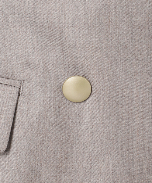 IENA(イエナ)の「REDA SUPER110 ダブルブレストジャケット(テーラードジャケット・レディース・ネイビー/ベージュ・38/36)」の3枚目の写真