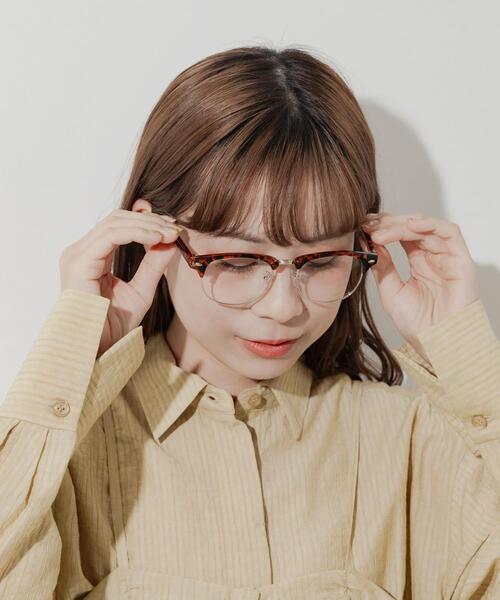 SMELLY（スメリー）の「ハーフリムダテメガネ（メガネ・レディース・ブラック/ブラウン系その他・-）」の14枚目の写真