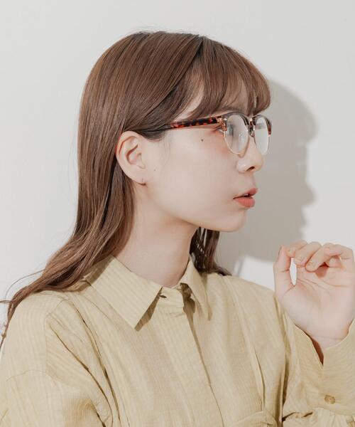 SMELLY（スメリー）の「ハーフリムダテメガネ（メガネ・レディース・ブラック/ブラウン系その他・-）」の13枚目の写真