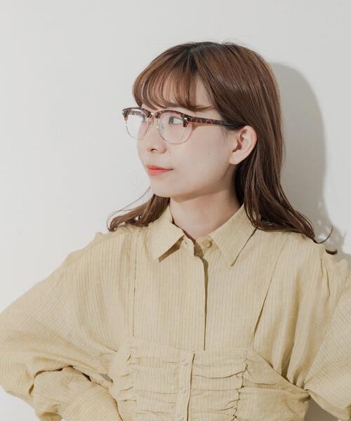 SMELLY（スメリー）の「ハーフリムダテメガネ（メガネ・レディース・ブラック/ブラウン系その他・-）」の11枚目の写真