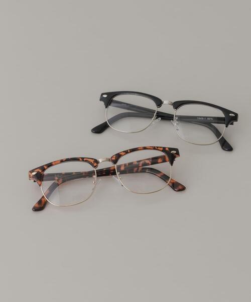 SMELLY（スメリー）の「ハーフリムダテメガネ（メガネ・レディース・ブラック/ブラウン系その他・-）」の9枚目の写真