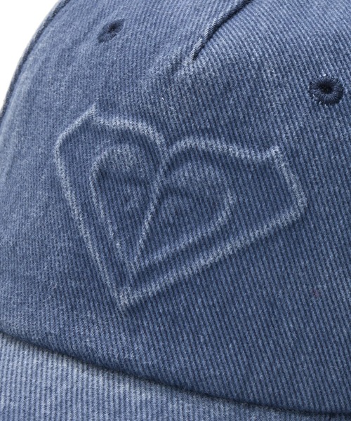 ROXY（ロキシー）の「HEART SHADOW CAP /ロキシーロゴデニムキャップ（帽子）（キャップ・レディース・ブラック/ネイビー/パープル・FREE）」の14枚目の写真