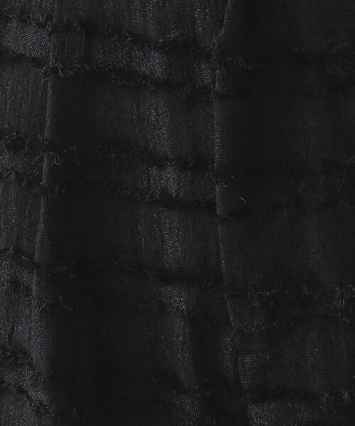 OPAQUE.CLIP(オペークドットクリップ)の「フリンジボーダージャカードワイドパンツ【洗濯機洗い可】(その他パンツ・レディース・ブラック/アイボリー・40/36/38)」の6枚目の写真