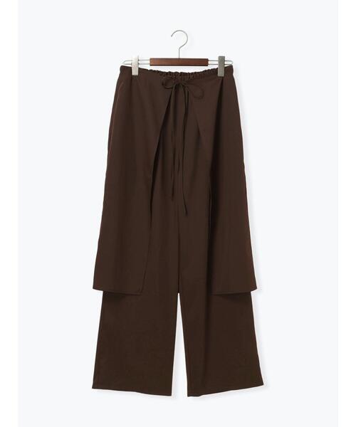 Te chichi（テチチ）の「ラップスカートレイヤードストレートパンツ《2025Autumn catalog item》（その他パンツ・レディース・ベージュ/ブラウン・F）」の8枚目の写真