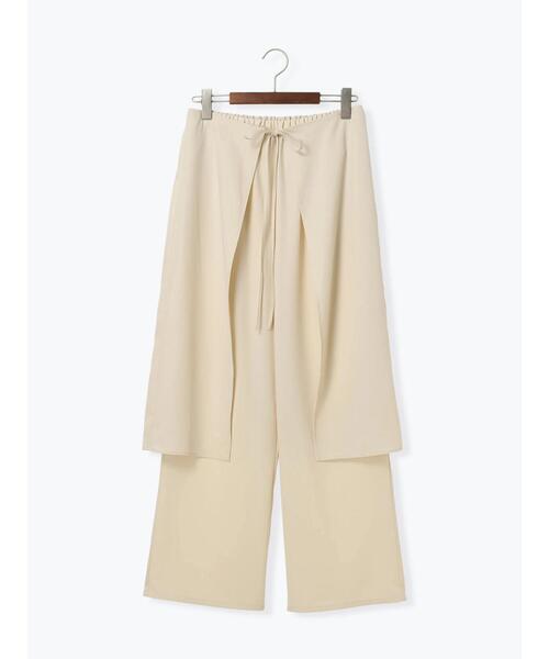 Te chichi（テチチ）の「ラップスカートレイヤードストレートパンツ《2025Autumn catalog item》（その他パンツ・レディース・ベージュ/ブラウン・F）」の9枚目の写真