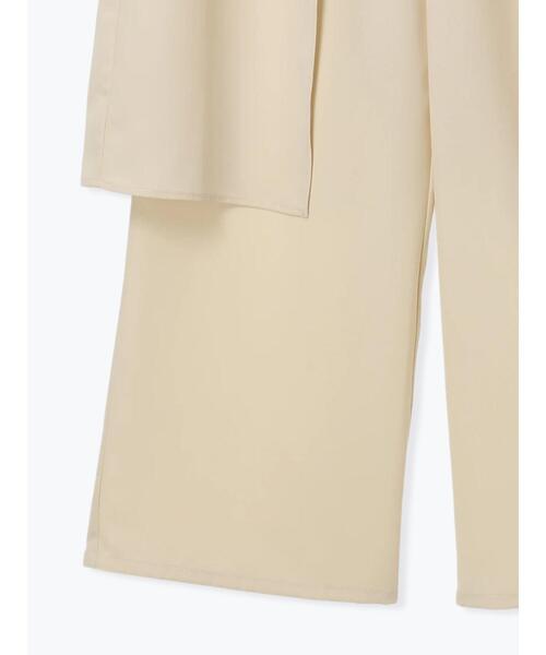 Te chichi（テチチ）の「ラップスカートレイヤードストレートパンツ《2025Autumn catalog item》（その他パンツ・レディース・ベージュ/ブラウン・F）」の13枚目の写真