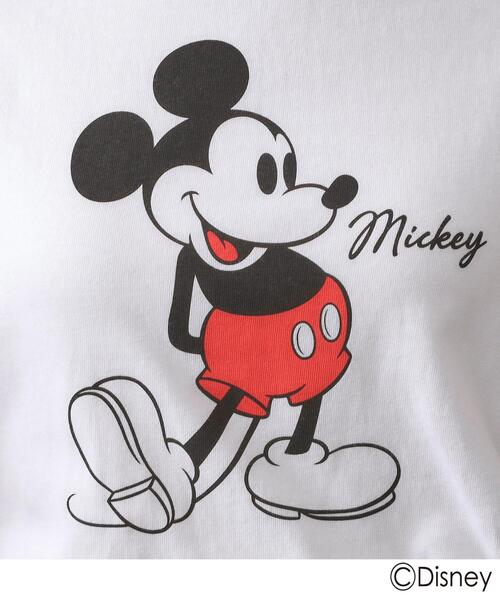 OPAQUE.CLIP（オペークドットクリップ）の「【Mickey Mouse】プリントロングTシャツ（Tシャツ/カットソー・レディース・チャコールグレー/ホワイト/グレー・99）」の16枚目の写真