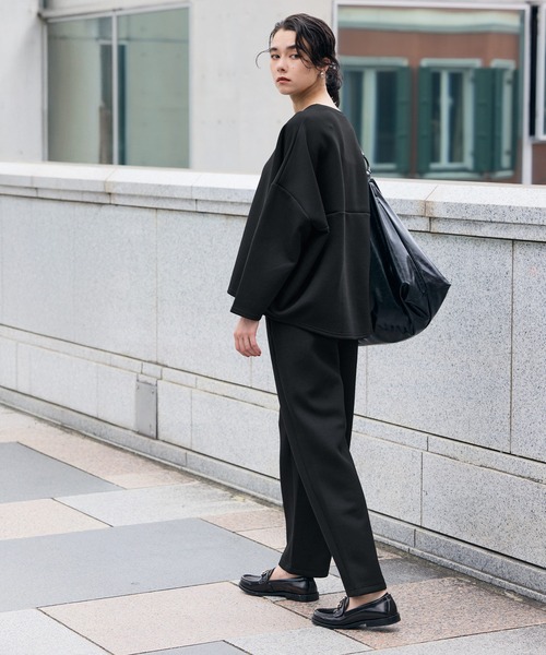 ソフトスウェットオーバーサイズトップス（スウェット）｜coca