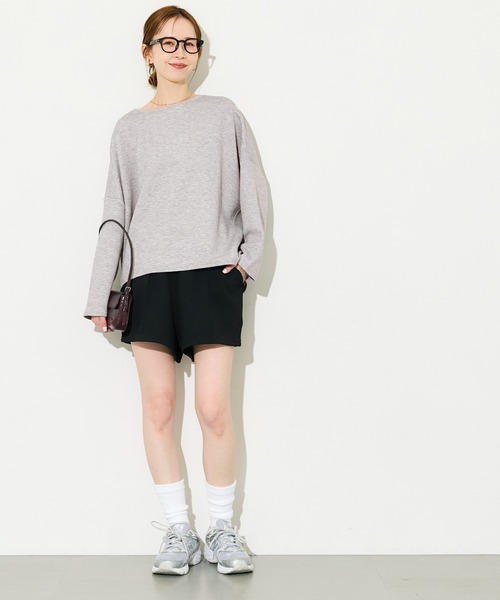 coca(coca)(コカ)の「ソフトスウェットオーバーサイズトップス【西山茉希様着用】(スウェット・レディース・ブラック/グレー・S/L/M)」の12枚目の写真