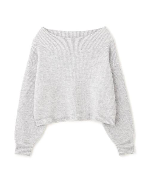 PROPORTION BODY DRESSING（プロポーションボディドレッシング）の「ラメ入りオフショル畔ニット / 1215270009（ニット/セーター・レディース・パープル/ホワイト/グレー・SMALL/MEDIUM）」の4枚目の写真