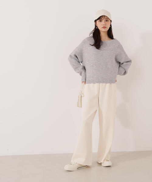 PROPORTION BODY DRESSING（プロポーションボディドレッシング）の「ラメ入りオフショル畔ニット / 1215270009（ニット/セーター・レディース・パープル/ホワイト/グレー・SMALL/MEDIUM）」の7枚目の写真