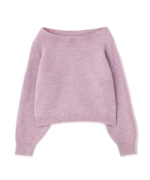 PROPORTION BODY DRESSING（プロポーションボディドレッシング）の「ラメ入りオフショル畔ニット / 1215270009（ニット/セーター・レディース・パープル/ホワイト/グレー・SMALL/MEDIUM）」の22枚目の写真