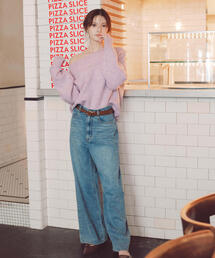 y未使用　エムズグレイシー パープル オフショルダー セーター オフショルダーセーター - ブラック - レディース | H&M JP