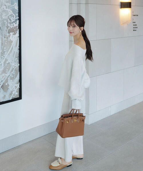 PROPORTION BODY DRESSING（プロポーションボディドレッシング）の「ラメ入りオフショル畔ニット / 1215270009（ニット/セーター・レディース・パープル/ホワイト/グレー・SMALL/MEDIUM）」の2枚目の写真