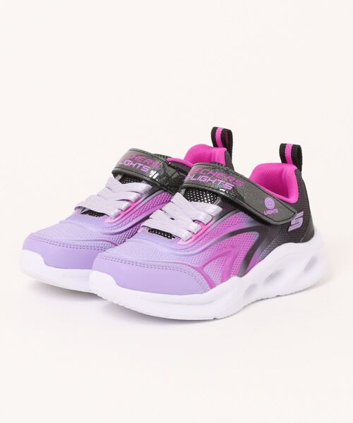 SKECHERS（スケッチャーズ）の「《SKECHERS》53S LIGHTECHERS SOLA GLO（スニーカー・キッズ・ブルー系その他/ブラック系その他・17.0cm/16.5cm/22.0cm/21.5cm/21.0cm/20.5cm/20.0cm/19.5cm/19.0cm/18.5cm/18.0cm/17.5cm）」の2枚目の写真