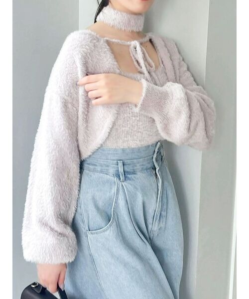 dazzlin（ダズリン）の「ミニシャギーニットボレロ（カーディガン