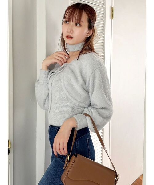 dazzlin（ダズリン）の「ミニシャギーニットボレロ（カーディガン