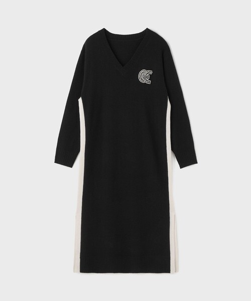 GRACE CLASS(グレースクラス)の「ライン配色ニットワンピース(ワンピース・レディース・グレー/ブラック・36)」の8枚目の写真