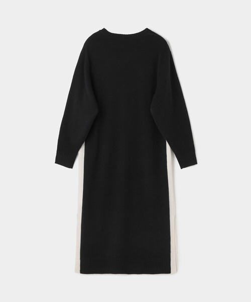 GRACE CLASS(グレースクラス)の「ライン配色ニットワンピース(ワンピース・レディース・グレー/ブラック・36)」の9枚目の写真