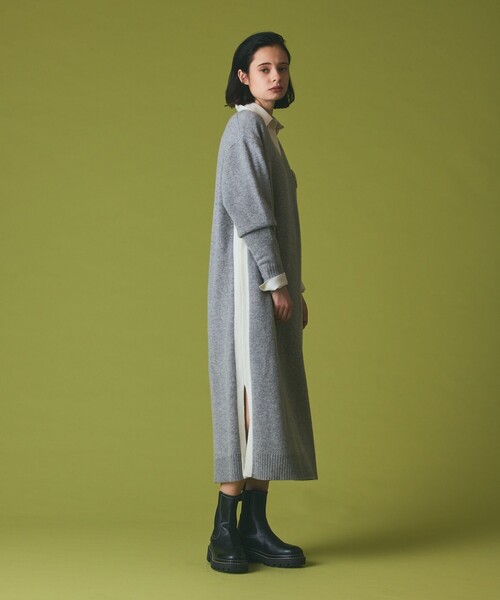 GRACE CLASS(グレースクラス)の「ライン配色ニットワンピース(ワンピース・レディース・グレー/ブラック・36)」の12枚目の写真