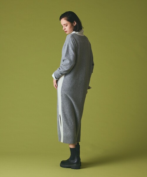 GRACE CLASS(グレースクラス)の「ライン配色ニットワンピース(ワンピース・レディース・グレー/ブラック・36)」の13枚目の写真