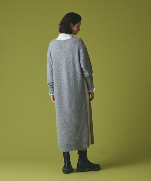 GRACE CLASS(グレースクラス)の「ライン配色ニットワンピース(ワンピース・レディース・グレー/ブラック・36)」の14枚目の写真