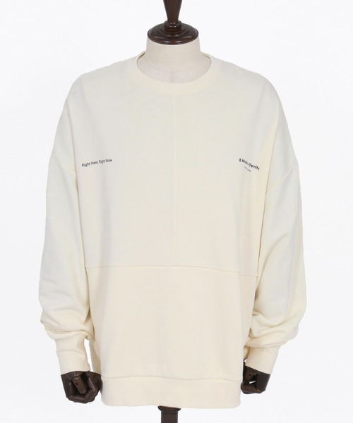 GLIMCLAP(グリムクラップ)の「msw1765-Point Graphic Sweat shirt スウェットプルオーバー(192-058-gla-cf)(スウェット・メンズ・ブラック/オフホワイト/ミックスグレー・S/M/L)」の21枚目の写真