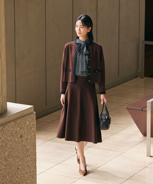 amaca(アマカ)の「【Anniversary Piece】光電子×ミラノリブニットジャケット(カーディガン/ボレロ・レディース・ダークネイビー/オフホワイト/ブラウン系その他5・40/38)」の20枚目の写真