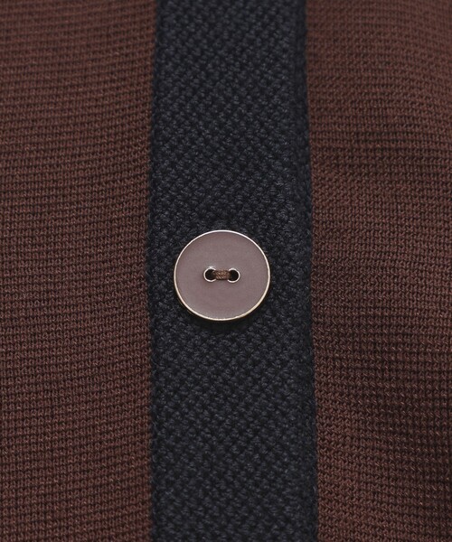 amaca(アマカ)の「【Anniversary Piece】光電子×ミラノリブニットジャケット(カーディガン/ボレロ・レディース・ダークネイビー/オフホワイト/ブラウン系その他5・40/38)」の7枚目の写真