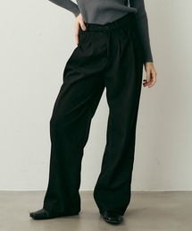コーデュロイタックワイドパンツ