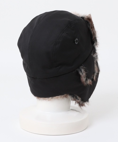 DOUBLE NAME（ダブルネーム）の「ウォッシャブルファーフライトキャップ（キャップ・レディース・ブラウン/ブラック/グレー・FREE）」の16枚目の写真