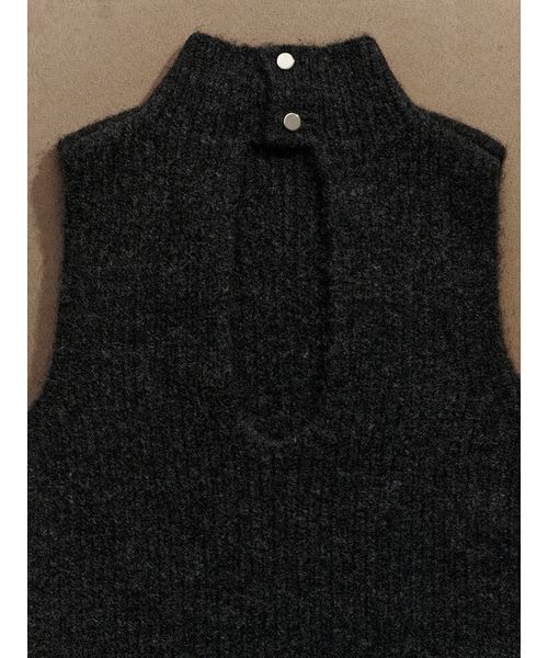 ＜Harukiさんコラボ＞バックオープン起毛ニットミニワンピース【セットアップ対応可能】