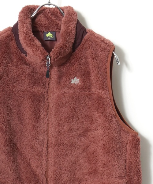 セール】2025AW LOGOS/ロゴス シャギーボア ワンポイント刺繍 スタンド