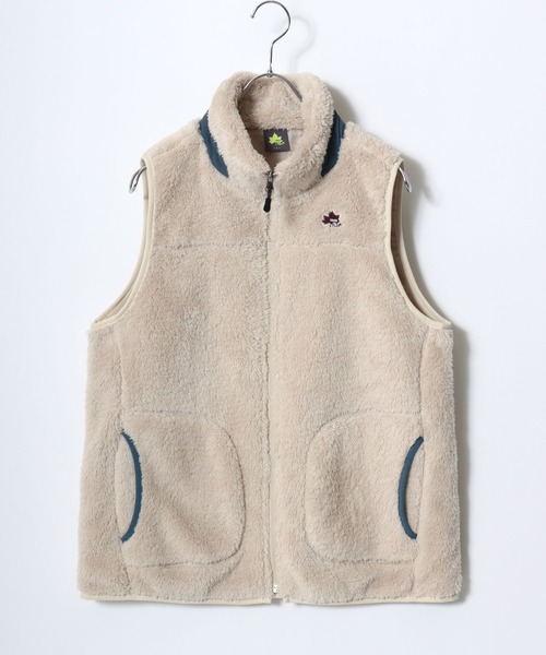 セール】2025AW LOGOS/ロゴス シャギーボア ワンポイント刺繍 スタンド