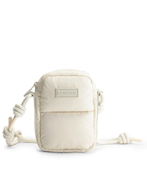 HUNTER(ハンター)の「イントレピッド エクストラ パフド フォンポーチ(ボディバッグ/ウエストポーチ・レディース・ブラック/ホワイト・ONE)」の2枚目の写真