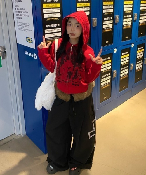 DEVICE(デバイス)の「ウエスト ファー クロス ルーズ パンツ(その他パンツ・レディース・ブラック・FREE)」の16枚目の写真