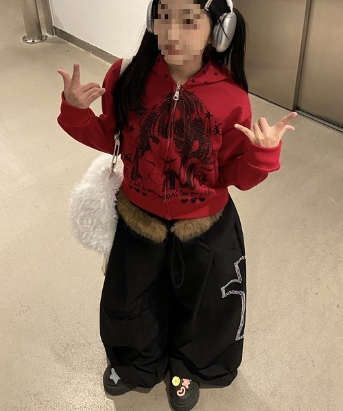 DEVICE(デバイス)の「ウエスト ファー クロス ルーズ パンツ(その他パンツ・レディース・ブラック・FREE)」の22枚目の写真