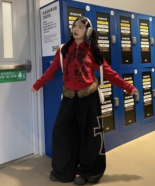 DEVICE(デバイス)の「ウエスト ファー クロス ルーズ パンツ(その他パンツ・レディース・ブラック・FREE)」の19枚目の写真
