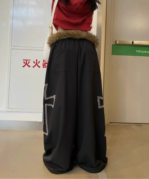 DEVICE(デバイス)の「ウエスト ファー クロス ルーズ パンツ(その他パンツ・レディース・ブラック・FREE)」の21枚目の写真