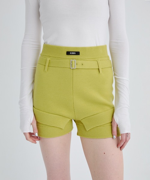 Double Rib Knit Short Pants/ダブルリブニットショートパンツ