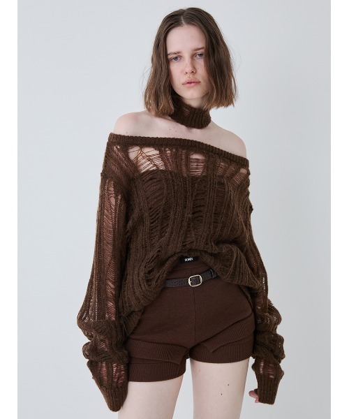 SORIN(ソリン )の「Double Rib Knit Short Pants/ダブルリブニットショートパンツ(その他パンツ・レディース・ブラウン/ライム/ダークグレー・38)」の16枚目の写真