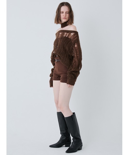 SORIN(ソリン )の「Double Rib Knit Short Pants/ダブルリブニットショートパンツ(その他パンツ・レディース・ブラウン/ライム/ダークグレー・38)」の18枚目の写真