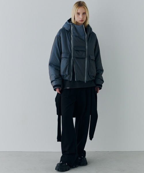 AIVER（アイバー）の「AIVER　イリディセントパファーブルゾン（ブルゾン・メンズ・ブラック/ライトブルー/レッド・SMALL/MEDIUM/LARGE）」の7枚目の写真
