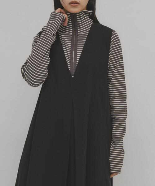 KBF（ケイビーエフ）の「タートルホックボーダートップス（Tシャツ/カットソー・レディース・ホワイト系その他/ブラウン系その他/グレー系その他・ONE）」の3枚目の写真