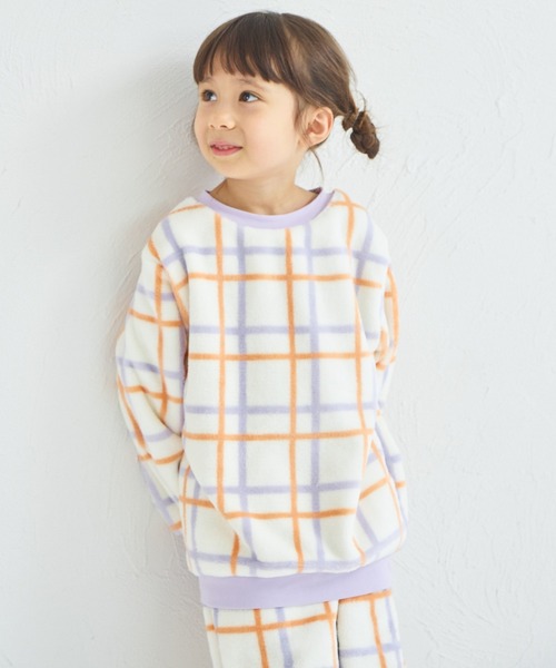 pairmanon(ペアマノン)の「ふわふわ アソート 総柄 ガールズ パジャマ(ルームウェア/パジャマ・キッズ・ホワイト系その他/アイボリー/ライトブルー・100/110/120/130/140/150/90)」の12枚目の写真