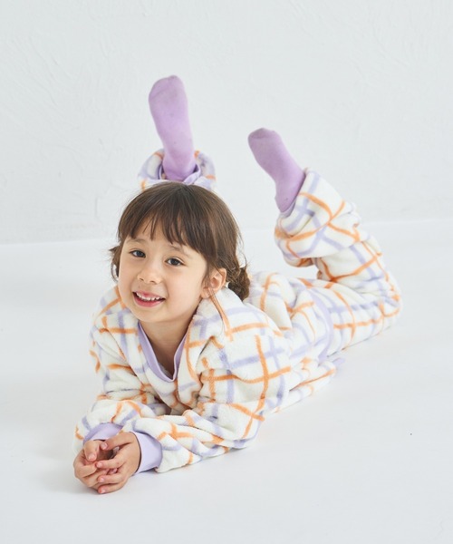 pairmanon(ペアマノン)の「ふわふわ アソート 総柄 ガールズ パジャマ(ルームウェア/パジャマ・キッズ・ホワイト系その他/アイボリー/ライトブルー・100/110/120/130/140/150/90)」の14枚目の写真