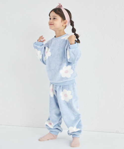 pairmanon(ペアマノン)の「ふわふわ アソート 総柄 ガールズ パジャマ(ルームウェア/パジャマ・キッズ・ホワイト系その他/アイボリー/ライトブルー・100/110/120/130/140/150/90)」の15枚目の写真