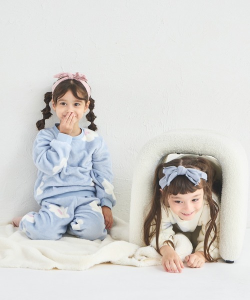 pairmanon(ペアマノン)の「ふわふわ アソート 総柄 ガールズ パジャマ(ルームウェア/パジャマ・キッズ・ホワイト系その他/アイボリー/ライトブルー・100/110/120/130/140/150/90)」の18枚目の写真