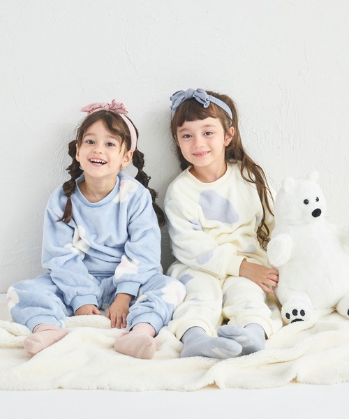 pairmanon(ペアマノン)の「ふわふわ アソート 総柄 ガールズ パジャマ(ルームウェア/パジャマ・キッズ・ホワイト系その他/アイボリー/ライトブルー・100/110/120/130/140/150/90)」の19枚目の写真